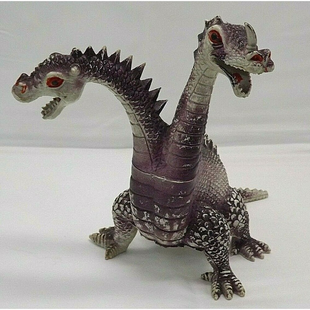 Imperial Dragon & Daggers Fantasy Creature 1983 Vintage Purple 2 Headed Monster